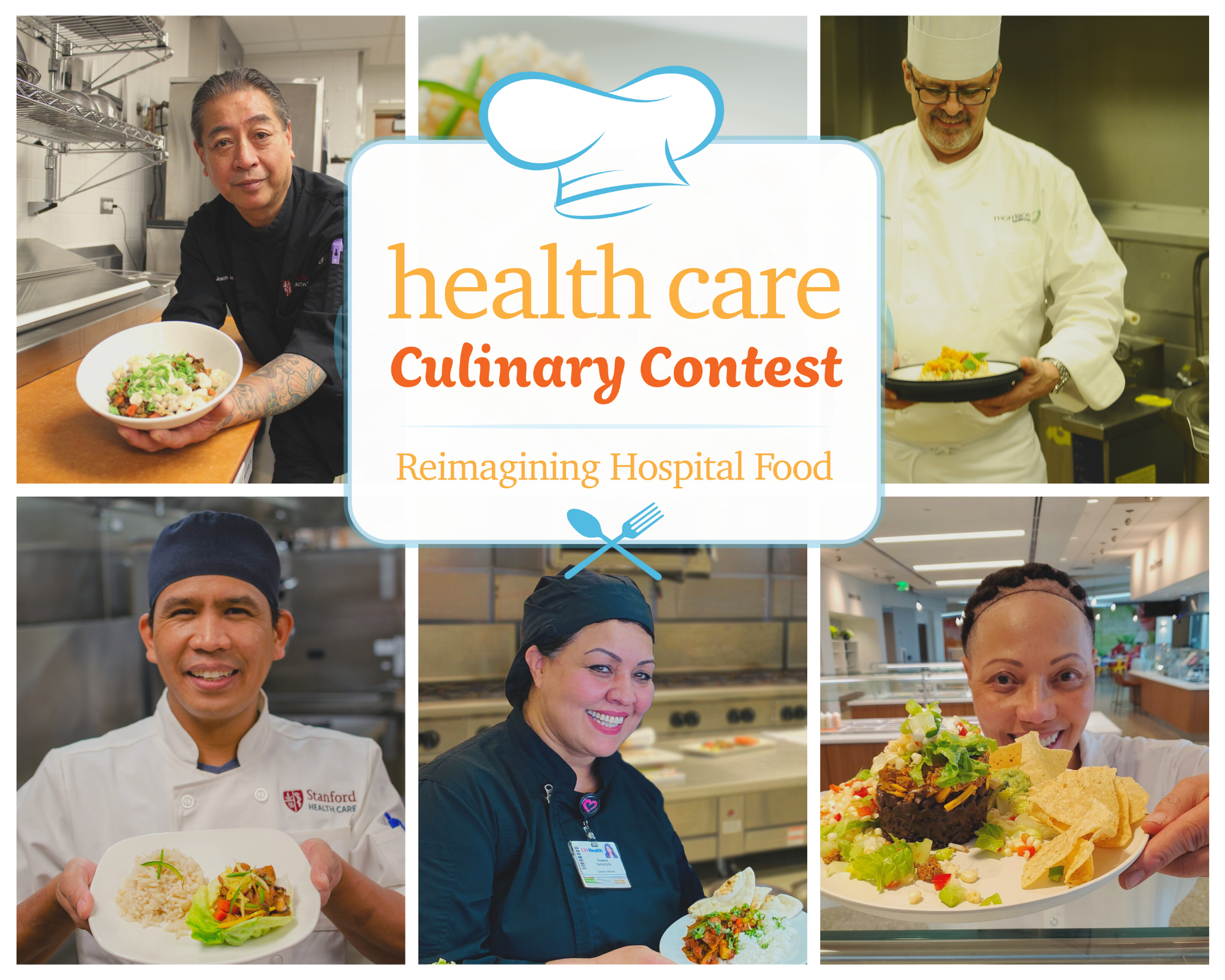 2023 culinary contest photo collage featuring all five winners