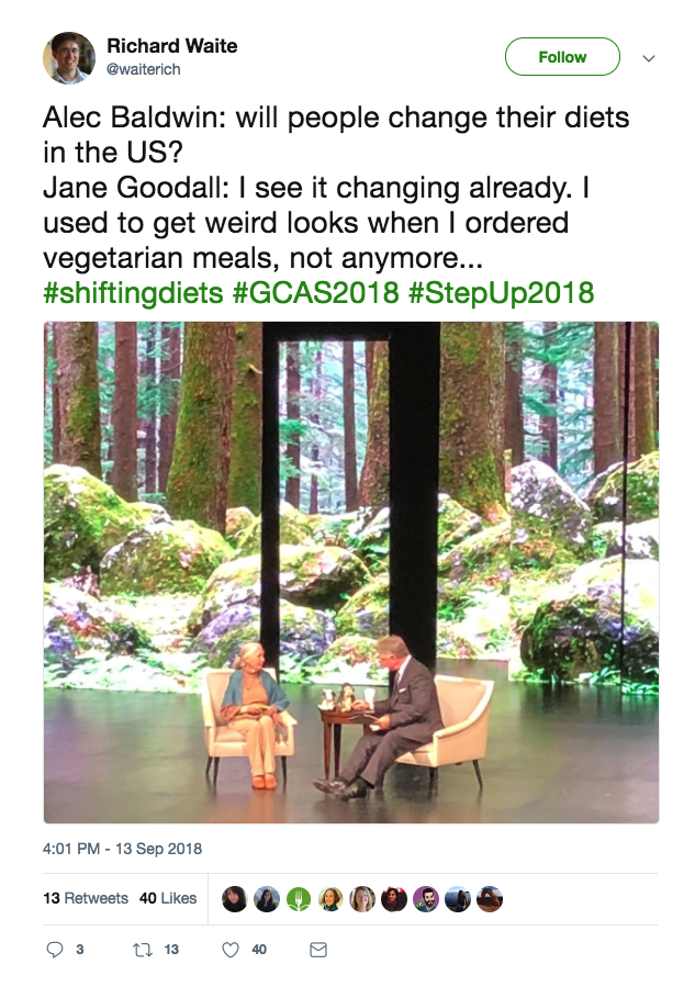 GCAS Jane Goodall tweet