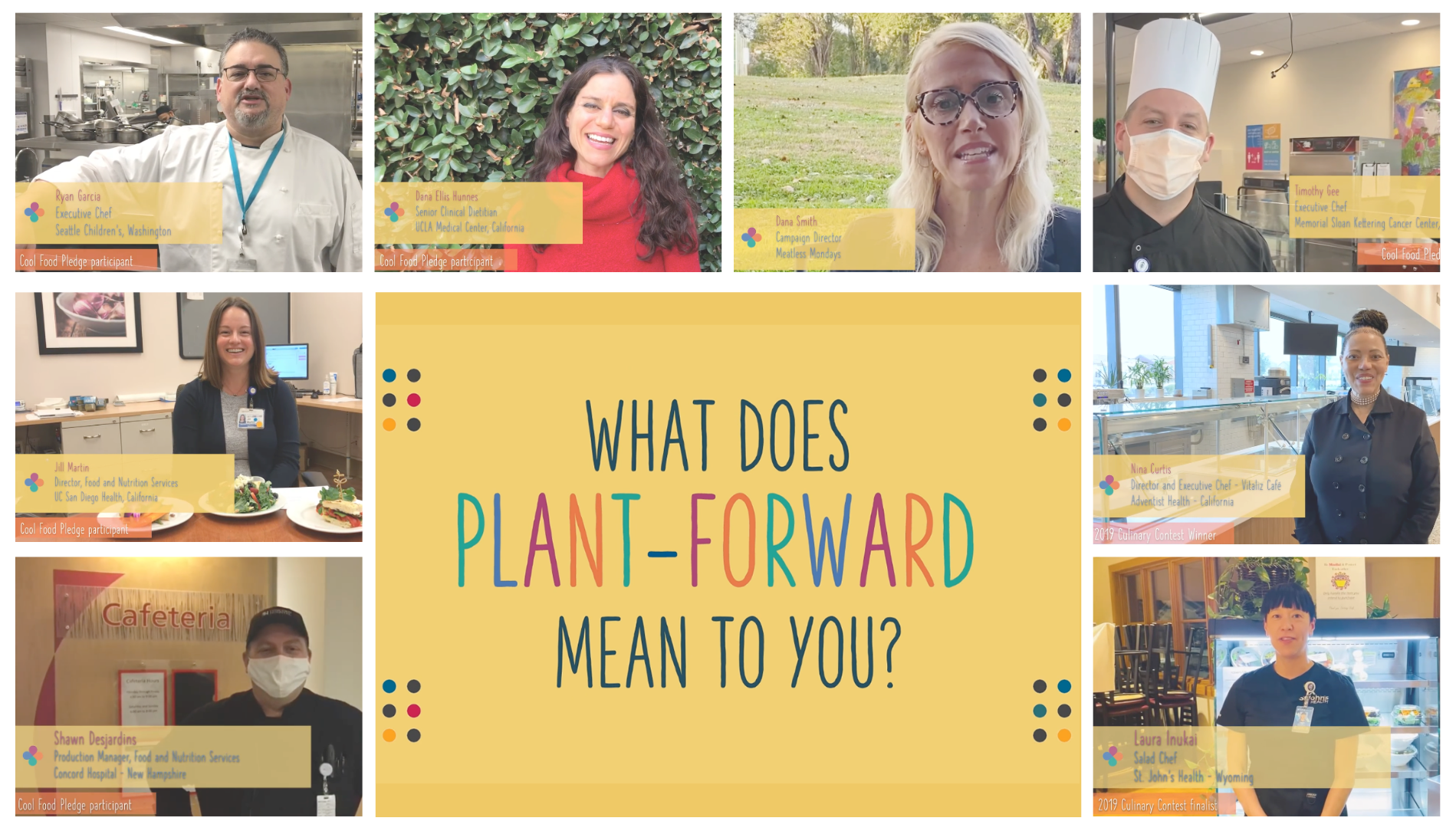 Plant-Forward Future video screenshot photo collage