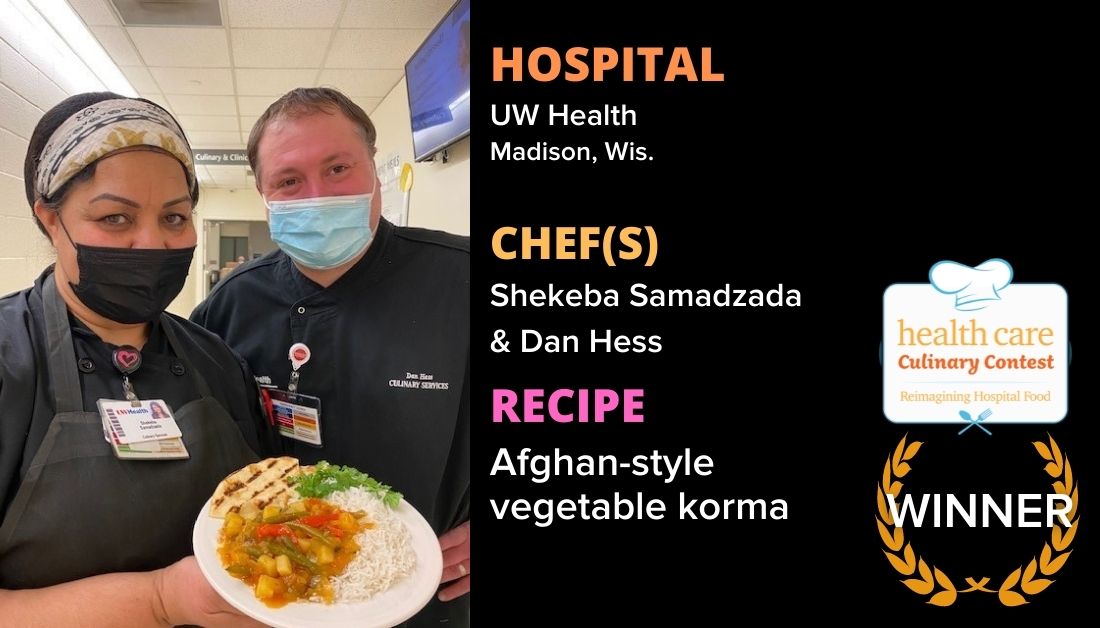 UW Health’s Afghan-style vegetable korma 