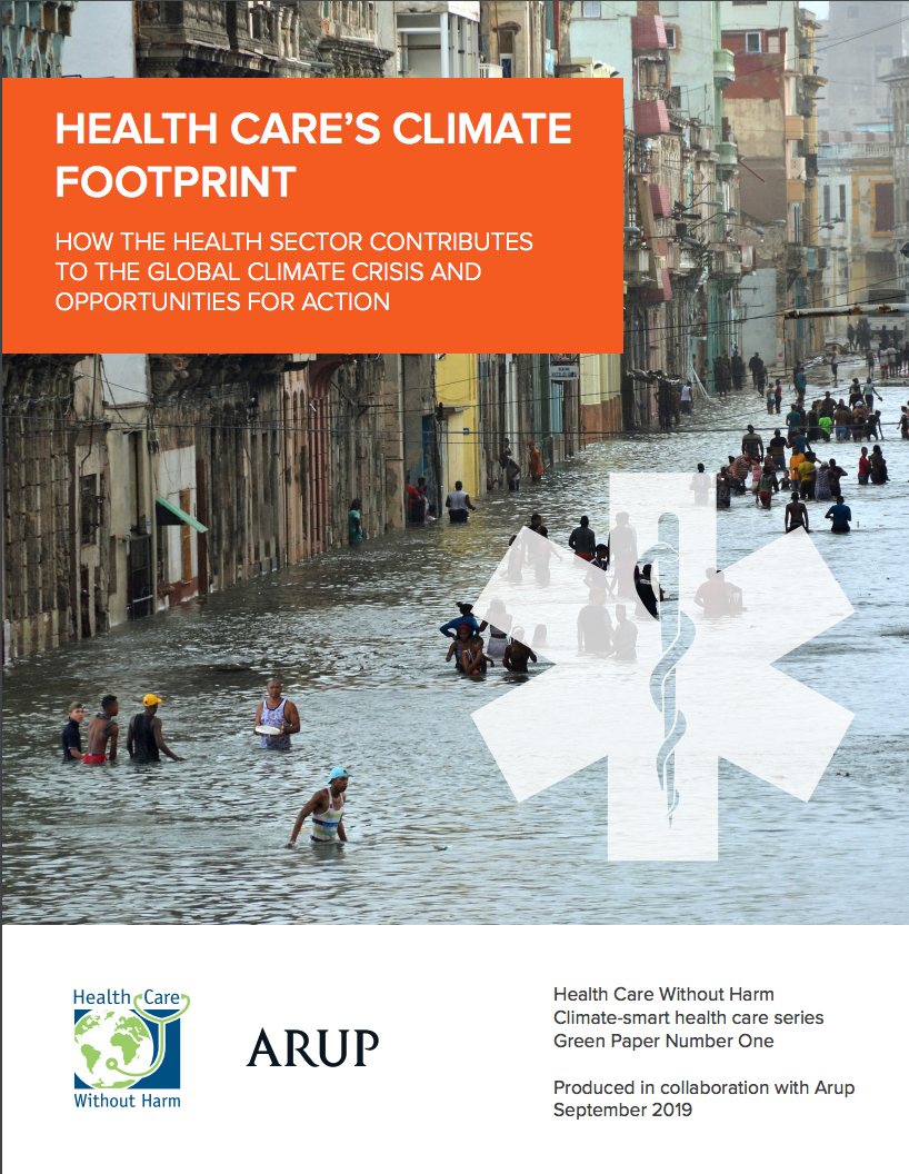 Health Care's Climate Footprint report cover